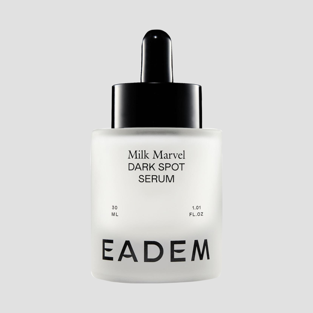 Eadem Milk Marvel Dark Spot Serum - used during Nancy's nighttime routine